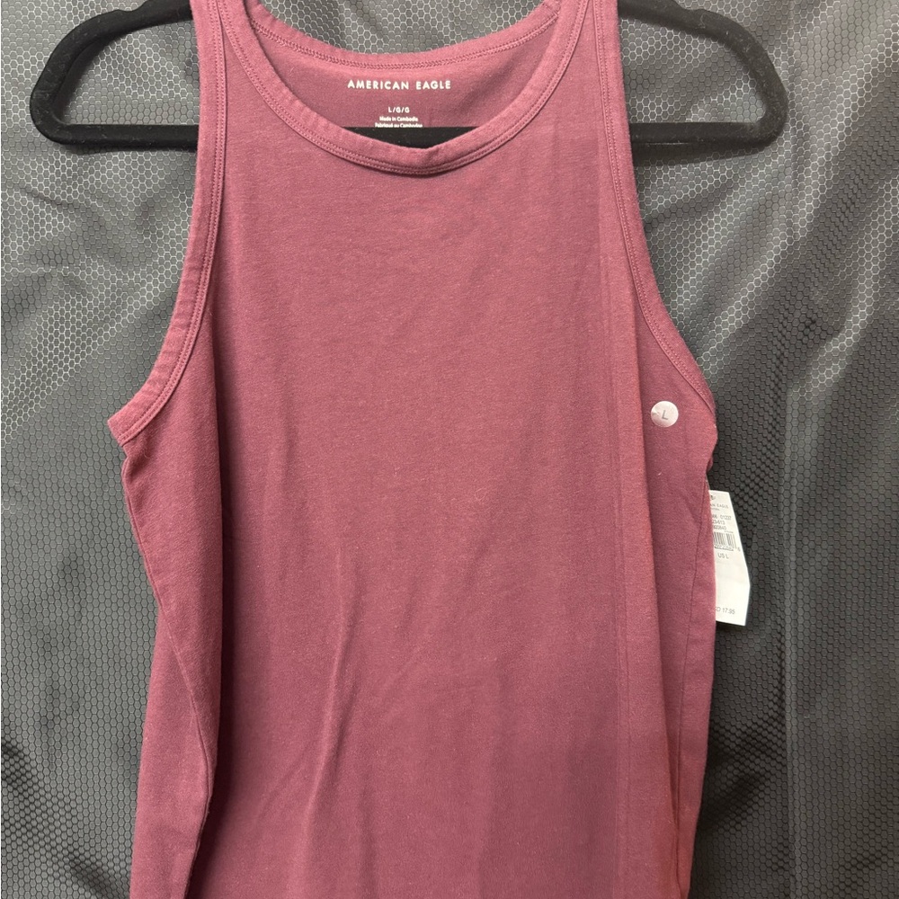 American Eagle Outfitters Women's Burgundy Tank Top